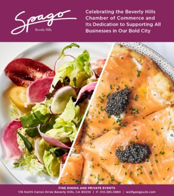 Some of the food Spago will be serving at the Beverly Hills Chamber of Commerce event