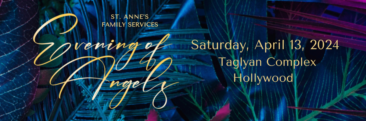 St. Anne’s Family Services Evening of Angels 2024 banner