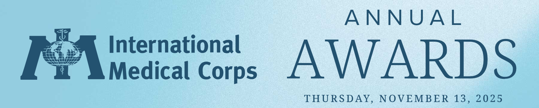 International Medical Corps Annual Awards banner 