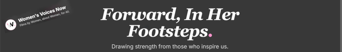 2026 Women’s Voices Now Online Film Festival banner