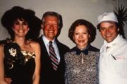 Barbara-Lazaroff-Jimmy-&-Rosalind-Carter-Wolfgang-Puck Barbara Lazaroff and Wolfgang Puck with President Jimmy and First Lady Rosalind Carter