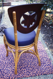 Barbara Lazaroff selects chairs for the decor of her ObaChine restaurant. Barbara Lazaroff selects chairs for the decor of her ObaChine restaurant.