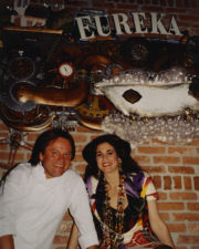 Barbara Lazaroff and Wolfgang Puck at Eureka, a restaurant designed by Barbara Barbara Lazaroff and Wolfgang Puck at Eureka, a restaurant designed by Barbara