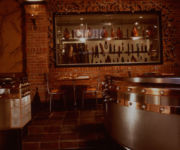 Barbara Lazaroff's Eureka restaurant space showcasing some of Wolfgang Puck's home-made sausages Barbara Lazaroff's Eureka restaurant space showcasing some of Wolfgang Puck's home-made sausages