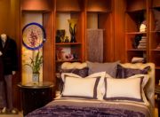 The Frette bed and elements behind it The Frette bed and elements behind it.