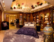 An overview of the full Frette showcase room by Barbara Lazaroff An overview of the full Frette showcase room by Barbara Lazaroff