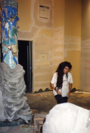 Barbara Lazaroff with an evolving Granita restaurant pillar Barbara Lazaroff with an evolving Granita restaurant pillar